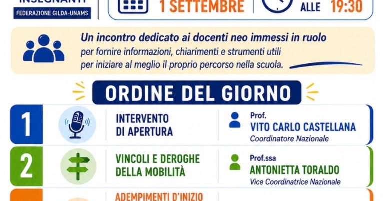 ASSEMBLEA SINDACALE NAZIONALE PER I NEOASSUNTI