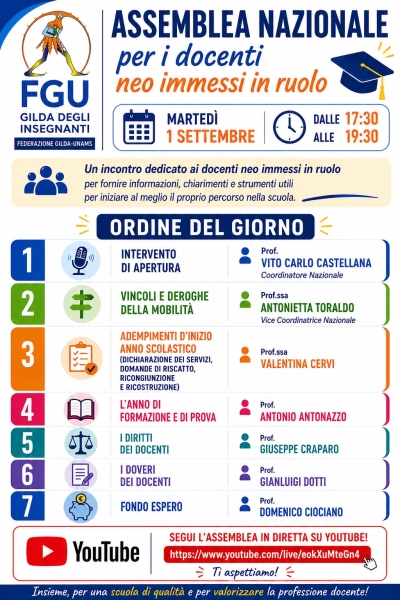 ASSEMBLEA SINDACALE NAZIONALE PER I NEOASSUNTI