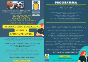 CONCORSO ORDINARIO MOTORIA PRIMARIA - CORSO DI PREPARAZIONE